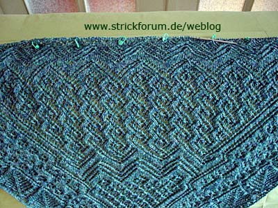 Mystic Waters, center of shawl Mystic Waters, center of shawl