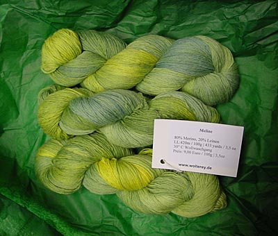 Wollerey “Meline”, grün-gelb/ green-yellow Wollerey “Meline”, grün-gelb/ green-yellow