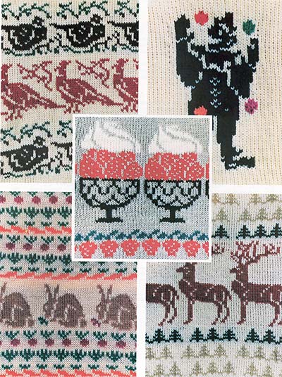 Farbtafel mit Musterbeispielen, colour plate showing examples of patterns