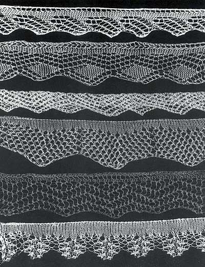 Spitzenborten, lace edgings