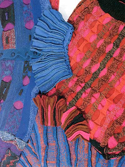 Beispielgestrick, example of knitting
