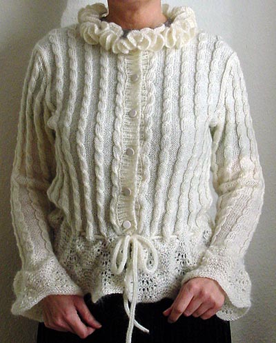 Jacke mit Zopfmuster, cabled cardigan Jacke mit Zopfmuster, cabled cardigan
