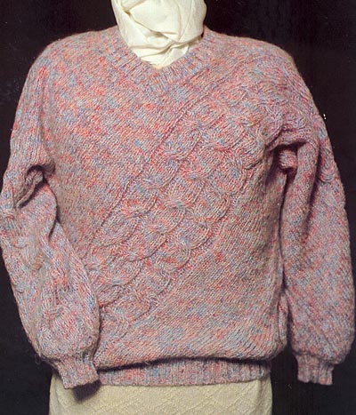schräg gestrickter Origami-Pullover, Origami sweater on the bias schräg gestrickter Origami-Pullover, Origami sweater on the bias