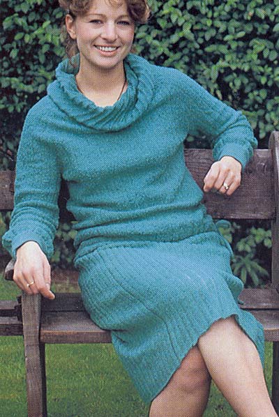 Raglan mit Rollkragen, raglan with cowl collar