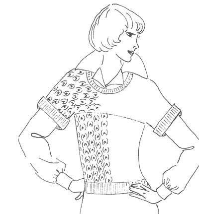 Pullover-Beispiel, example of sweater Pullover-Beispiel, example of sweater