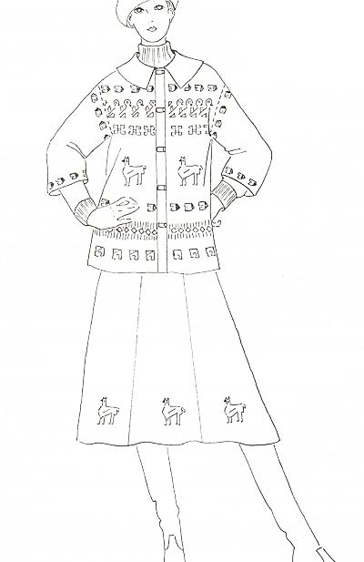 Bahnenrock, paneled skirt Bahnenrock, paneled skirt