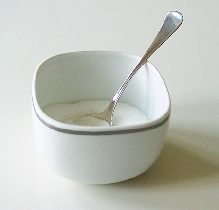 Weiße Zuckerdose Weiße Zuckerdose